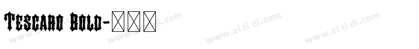 Tescaro Bold字体转换
